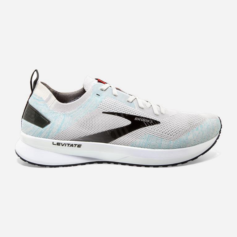 Pánske Brooks Levitate 4 - Cestná Bežecká Obuv - Siva/Čierne (24073-RNHL)